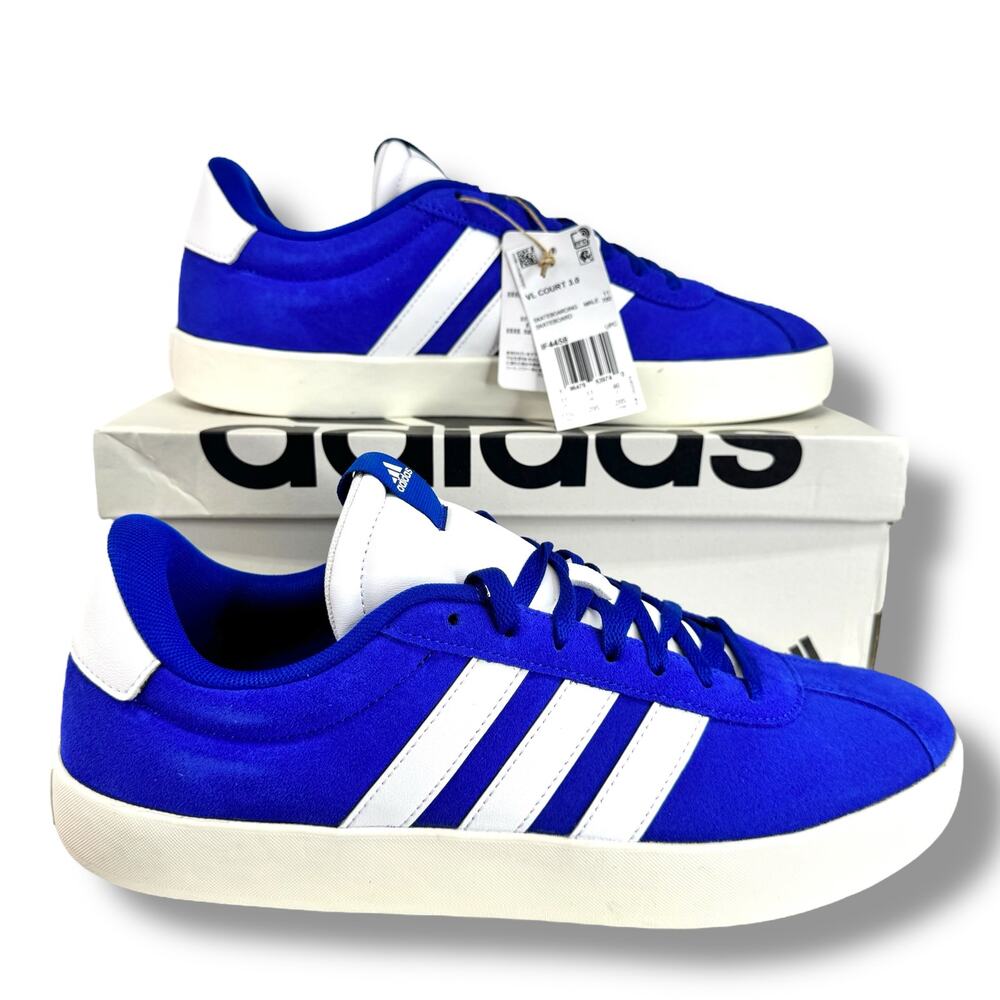 Adidas VL Court 3.0 Mens Sneakers Blue White‎ Royal Blue IF4458 US 11.5
